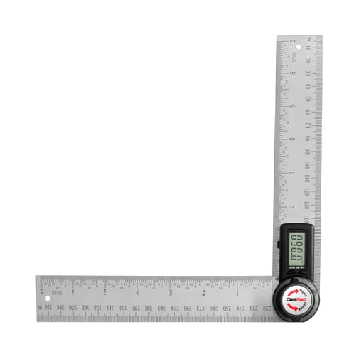 GemRed 82305 Digital Angle Finder GemRed Protractor Stainless steel 7inch 200mm (Black Button)