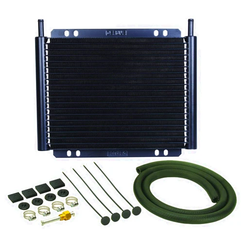 Derale 13503 Series 8000 Plate and Fin Transmission Oil Cooler , Black