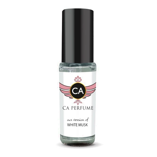 CA Perfume Impression of White Musk for Women Perfume Oil Floral Woody Musk Scent Long Lasting Perfumes for Women Travel Size Mini Perfume Sample TSA Ready Body Oil Roll-on 0.14 Fl Oz 4ml