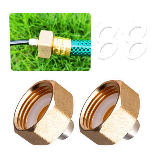 HOMENOTE US Standard Faucet Adapter, 3/4'' to 1/4'' Hose Adapter, Convert 3/4