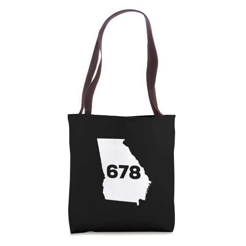 678 Vintage Georgia Gifts 678 Area Code Georgia Tote Bag