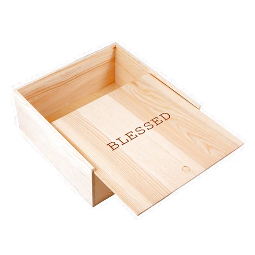 Stephan Baby Natural Pine Keepsake Box, Blessed