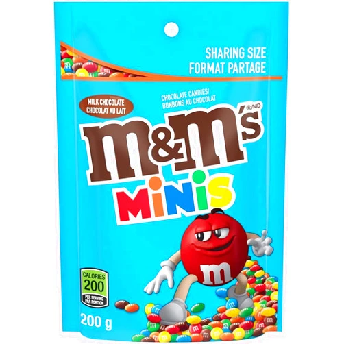 WUGOYU M&M's Minis Milk Chocolate Stand Up Pouch 200 Gram
