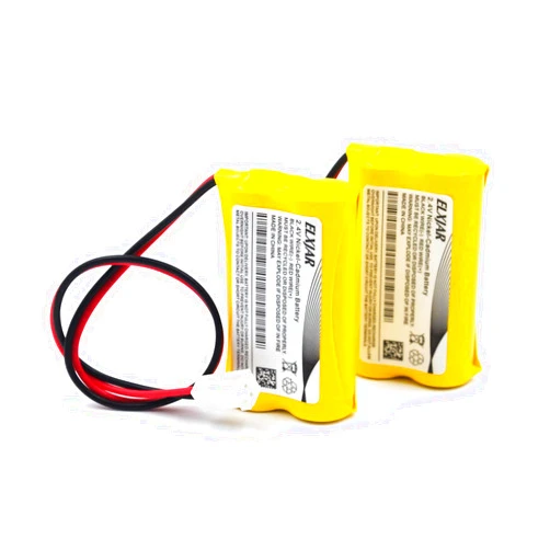 Lunggwey (2-Pack) 2.4V 800mAh Ni-CD Battery Pack Replacement for Dual-Lite 0120822, Custom-7, LITHONIA ELB-2P41N ELB-4804N, OSA030, Exit Sign Emergency Light