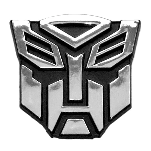 The Masonic Exchange Transforming Auto Robot Auto Emblem - [Chrome Finish][2 1/2'' Tall]