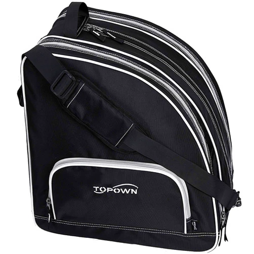 TOPOWN Ice Skate Bag Roller Skates Bag for Men Inline Skate Bag for Women Roller Skate Bag Premium Black Ice Skate Bag Rose Red Rollerblades Bag