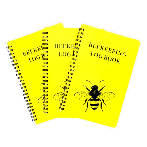 LIKAGI Waterproof Beekeeping Log Book, 3 Pack Beehive Inspection Logbook, A5 Beekeeping Record Journal, Hive Tracking Notebook, Ideal Gift for Beekeepers, 100 Pages