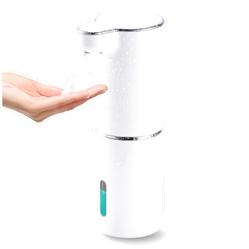 LAOPAO Soap Dispenser, Automatic Foaming Hand Soap Dispenser Touchless Foam Soap Dispenser Rechargeable Bathroom Countertop Soap Pump for Kids Xmas Gift 300ml