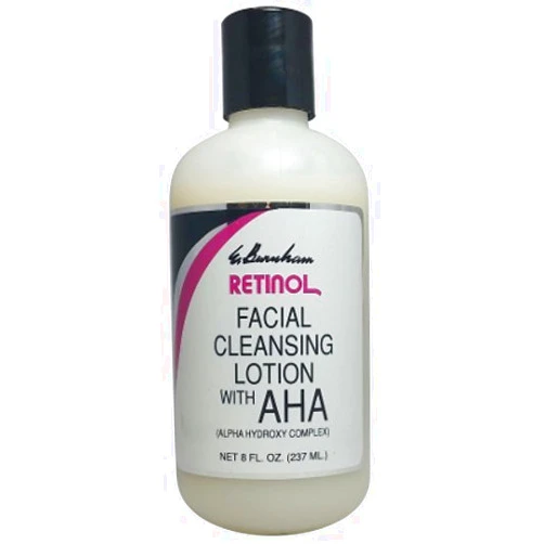 E. Burnham Retinol Facial Cleansing Lotion with AHA 8 oz – Exfoliating Alpha Hydroxy Complex for Smooth, Radiant Skin – Anti-Aging & Deep Cleansing Formula