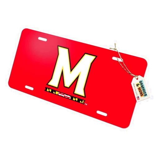GRAPHICS & MORE University of Maryland Primary Logo Novelty Metal Vanity Tag License Plate