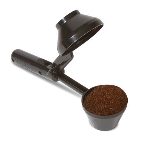 Perfect Pod EZ-Scoop Coffee Scooper & Funnel for Reusable K Cup Refillable Coffee Pods, 2 Tablespoon Capacity