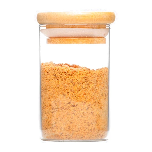 Aprigreen Glass Spice Jars with Bamboo Airtight Lids - 1 Pcs of 3.5 fl.oz Small Food Storage Containers for Pantry Spice, Herbs, Tea, Spice Rack Organization (1 Pcs - 100 ml), 1 Pcs - 3.5 floz