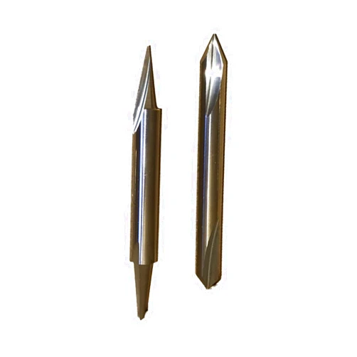 FOOS Wood Carving 2 Sides 2pcs Set - 90°/60° V-Groove & 20° profile/15° Carving Liner - Solid Carbide Router bit 1/4” Shank