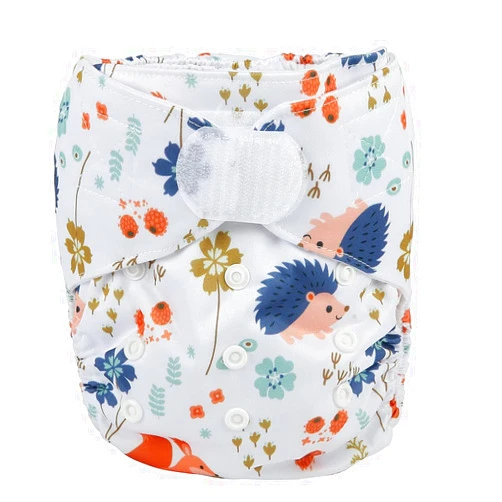 Sigzagor Baby Pocket Cloth Diaper Nappy Hook and Loop (Squirrel Hedgehog)