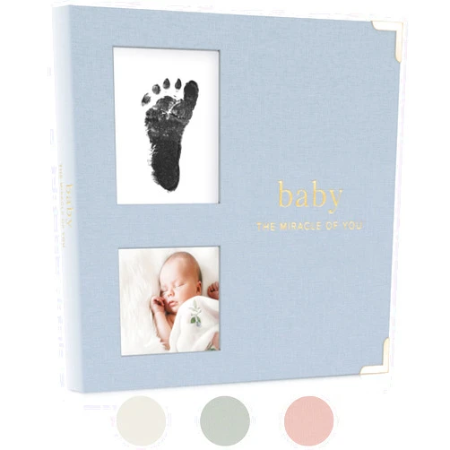 ZICOTO Keepsake Baby Memory Book for Boys and Girls – Timeless First 5 Year Baby Book With Photoslots – Cute Baby Journal Scrapbook or Photo Album - A Milestone Book to Record Every Event from Birth to Age 5