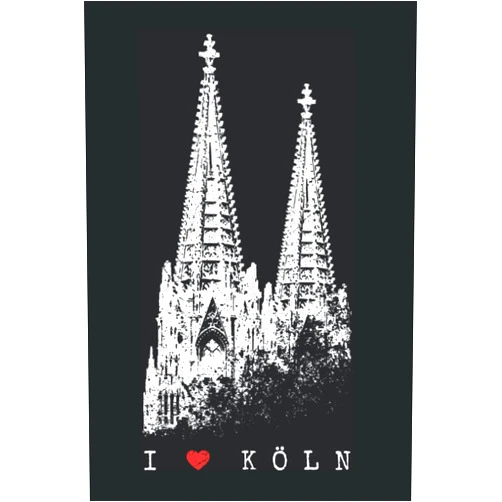 Cologne Notes I Love Köln: Notebook For Cologne Lover Cathedral Vintage Köln Silhouette German (Ruled Paper, 120 Lined Pages, 6