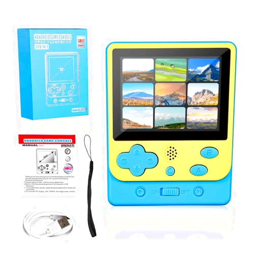 TQMAECB Handheld Game Console Player for Kids Adults, Retro Game Console Game Portable with Classic Arcade Video Games 3 Inch Screen
