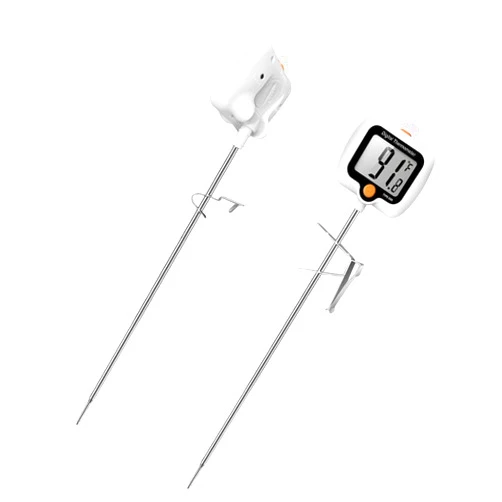 Efengcook Candy Thermometer for Candy Making with Pot Clip,Best Instant Read Thermometer Digital for Cooking, Baking, Candy and Cheese Making – 10 Inch Probe, Large Rotating LCD Display, Essential Baking Tool