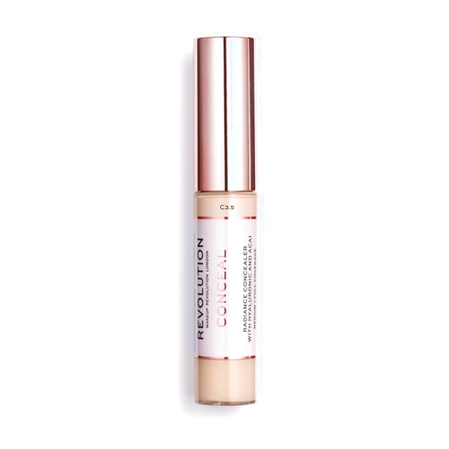 Makeup Revolution Conceal and Hydrate Concealer, Full Coverage & Matte Finish, C7.5 for Medium Skin Tones, Vegan & Cruelty-Free, 0.7 Fl Oz
