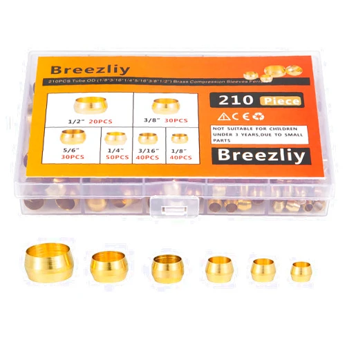 Breezliy 210PCS Tube OD（1/8