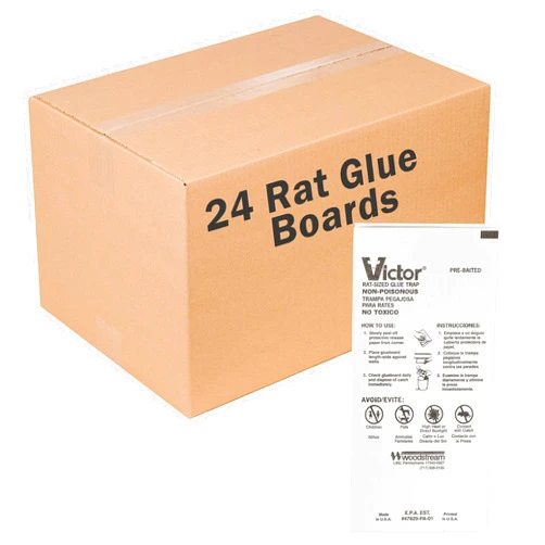 Victor M319 Professional Glue Boards for Insect and Rodent monitoring - 24 Glue Boards