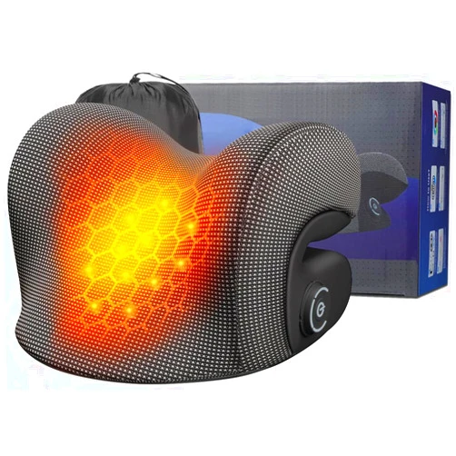 Upalled Wireless Heated Neck Stretcher for Pain Relief, Portable Cordless Neck Shoulder Cervical Traction Device with Graphene Heating Pad No Smell Magnetic Therapy Case Relaxer for TMJ Migraine Spine Alignme