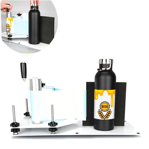 TOPOWN Manual Round Labeling Bottle Label Applicator Machine For Round Bottles or Hexagonal Jars Round Bottle Labeling Machine Manual Bottle Labeling Machine