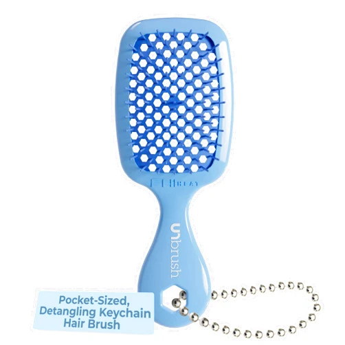 FHI Heat UNbrush Super Mini Hair Brush Keychain — Collectible Miniature Charm for Bags and Keys — Accessory for Beauty Lovers