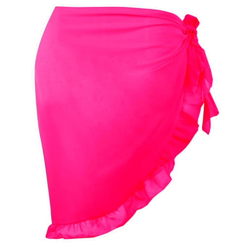 Dressever Women's Sarong Coverups Beach Sheer Bikini Chiffon Cover Ups Wrap Skirt for Swimwear