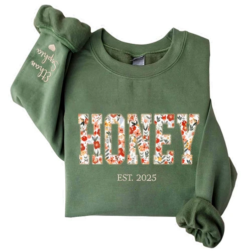 GAMMIE Custom Floral Applique Embroidered Grandma Sweatshirt, Personalized Sweatshirt, Mawmaw, Granny, Lala, Mammy Gifts 2
