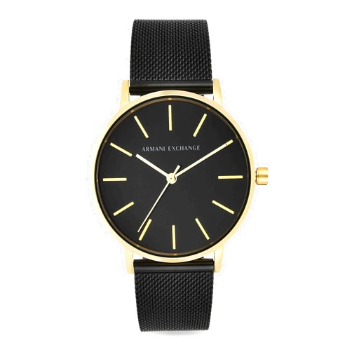 A｜X ARMANI EXCHANGE Women's Black Stainless Steel Mesh Watch (Model: AX5548)