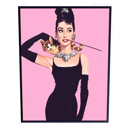 YELLOWBIRD ART & DESIGN Audrey Hepburn Wall Art, Home Decor - 8x10 Pop Art Poster, Print - Contemporary Modern Room Decorations - Great Gift for Women, Her, Wife, Woman - Unframed PicturePhoto
