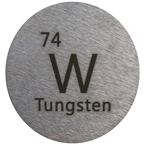 PFS Tungsten (W) 24.26mm Metal Disc 99.95% Pure for Collection or Experiments
