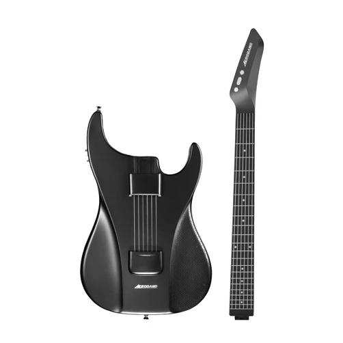 AeroBand Guitar Smart Guitar With Silicone Strings, Travel Silent Guitar With Detachable Fretboard, Headphone Jack, Built-in Speaker and Drum system, Aeroband APP Play, MIDI Guitar (2024 Update)