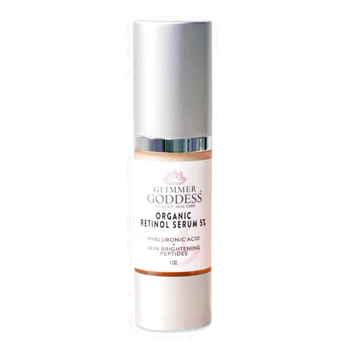 Glimmer Goddess Organic 5% Retinol Face Serum, 1.0 oz