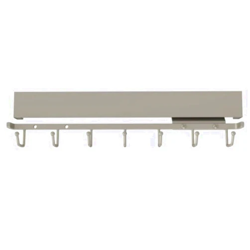 Rev-A-Shelf Sidelines CBRSL-14-SN-1 14 Inch Pullout Sliding Deluxe Belt and Tie Accessory Organization Rack Holder Hanger with 7 Hooks, Satin Nickel