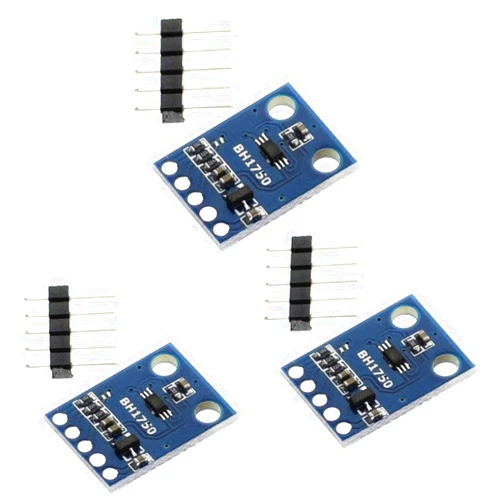 Aihjcnele 3pcs GY-302 BH1750 Light Intensity Illumination Module Digital Light Intensity Detector Light Detection Sensor BH1750FVI Brightness Measurement 3V-5V for Arduino