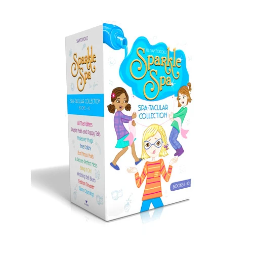Jill Santopolo Sparkle Spa Spa-tacular Collection Books 1-10 (Boxed Set): All That Glitters; Purple Nails and Puppy Tails; Makeover Magic; True Colors; Bad News ... Bell Blues; Fashion Disaster; Glam Opening!