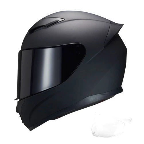 JQF Gear Full Face Motorcycle Helmet WS-607 DOT Approved Motorbike Racing Street Bike Helmets for Adults with Visor