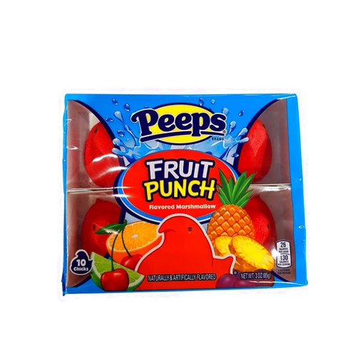 Peeps Fruit Punch Flavored Marshmallow, 10 Chicks, 3oz