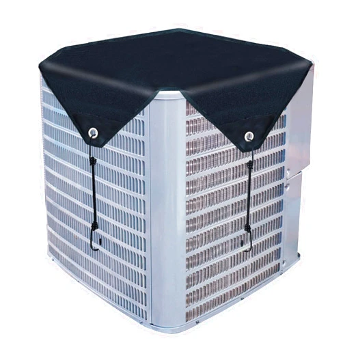 Boqon Air Conditioner Cover for Outside Units, Heavy Duty Central AC winter Cover Defender Outdoor Top Waterproof Snow-Resist (Black, 32 x 32 inch)