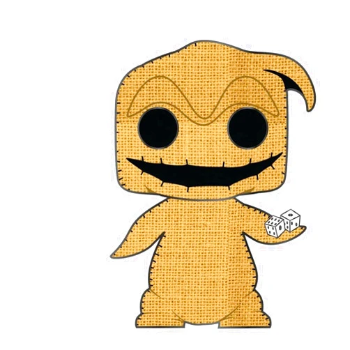 Funko Pop! Sized Pin Disney: Nightmare Before Christmas - Oogie Boogie with Possible Chase Variant (Styles May Vary), Multicolor, WDPP0041
