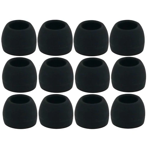 NICKSTON 12pcs - Small (S) Eartips Compatible with Skullcandy Push Active, Sesh EVO, Dime 2 1, Grind, Indy Fuel True Wireless Earphones - Replacement Earbuds Adapters (All-B)