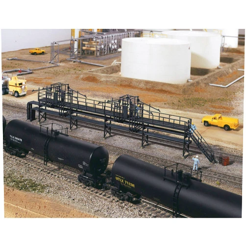 Walthers Cornerstone HO Scale Model Oil Loading Platform, 8