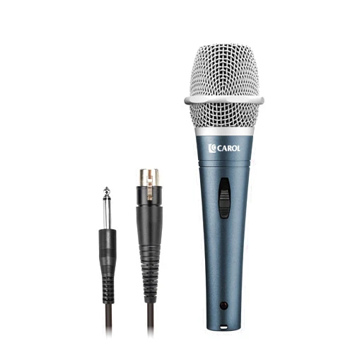 CAROL Edur-916s Dynamic Microphone w/Supercardioid Pick-up, for Karaoke, Singing, Optimized for Vocal, Minimizes Handling Noise Sound Quality w/14.8ft XLR to 1/4