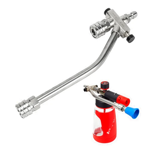 Maxshine Universal Foam & Wash 2-in-1 System – Quick Connect Foam Cannon & Pressure Washer Nozzle – Stainless Steel for Premium Car Detailing – Easy Switch
