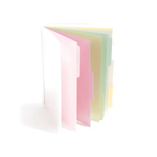 Smead Poly Project Organizer, 6 Tabs, 12 Pockets, Letter Size, Pastel (89208) (Pack of 1)