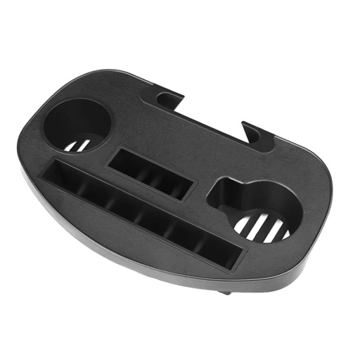 Flexzion Zero Gravity Chair Tray Cup Holders for Folding Chairs Universal Clip On Tray Table Cup Holder Attachment with Phone Slot, Snack Tray for Lawn Chair, Beach Chair, Lounge Recliner (Large)