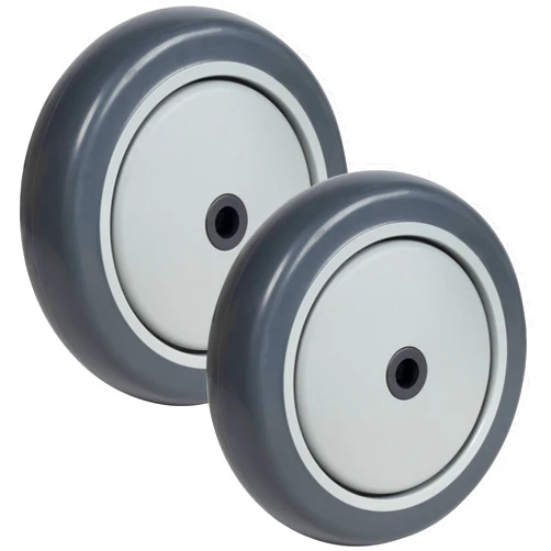 Homewell Vergo Caster Wheels 2-Pack Flat Free Replacement Polyurethane Wheels for Swivel Caster, Dolly, Hand Truck, Carts 5
