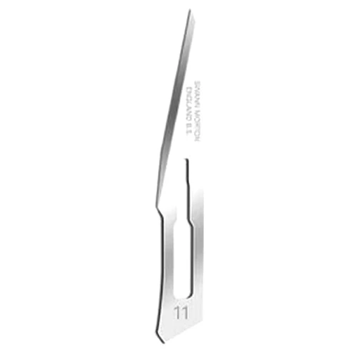 Swann-Morton® #11 Sterile Surgical Blades, Carbon Steel [Individually Packed, Box of 100]
